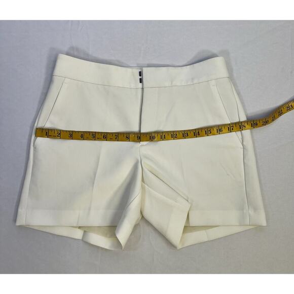 BANANA REPUBLIC White High rise Shorts Size 4 Rayon Viscose Poly - Picture 4 of 8